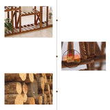 Outdoor Wooden Bonsai Plant Stand Rack Shelf - 115cm