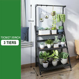 Garden Wooden Plant flower Stand Planter Shelf - 3 Tier
