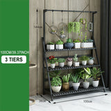 Garden Wooden Plant flower Stand Planter Shelf - 3 Tier