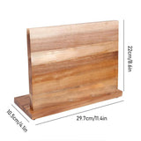 Bamboo Magnetic Knife Storage Cutlery Holder Rack - Wood