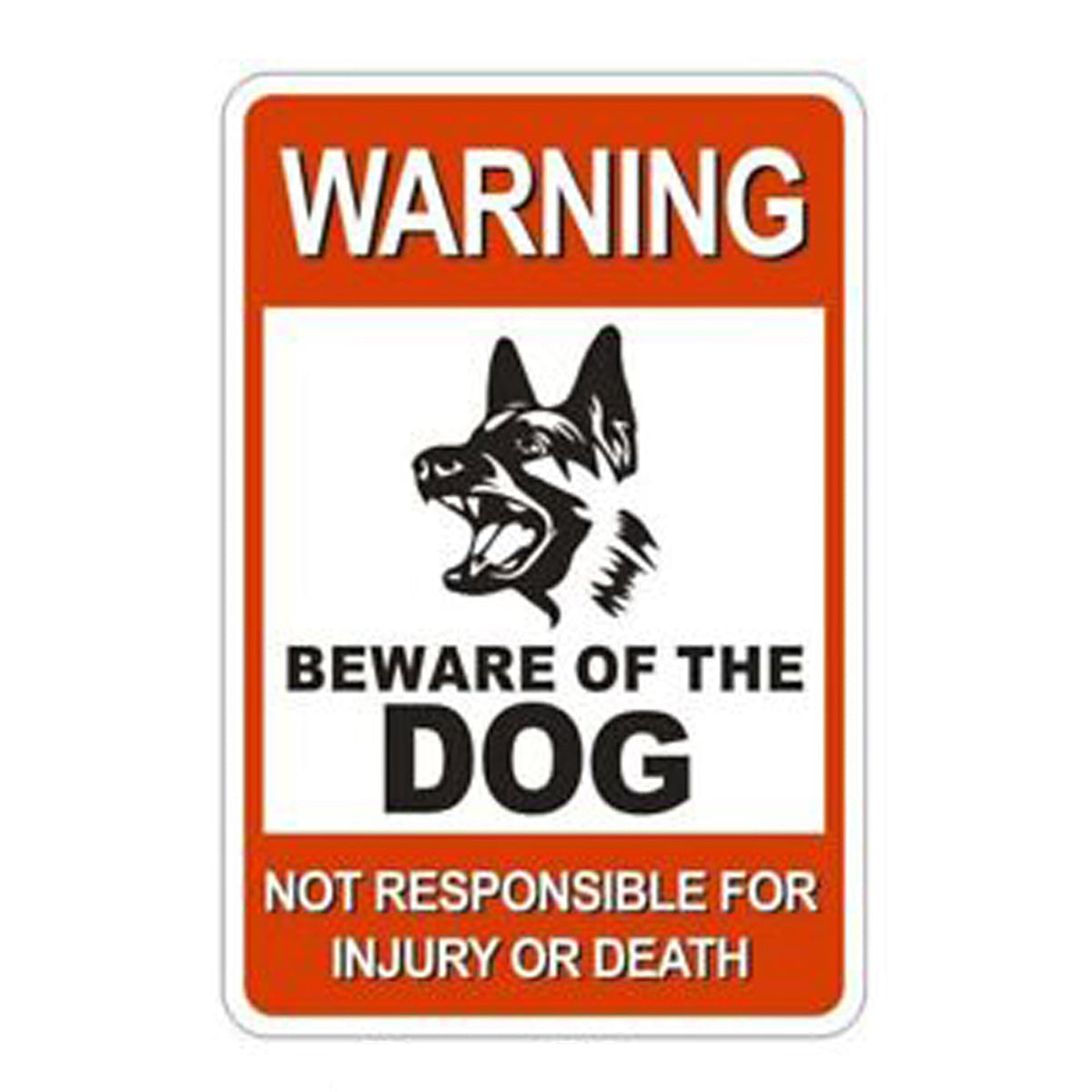 Metal Guard Dog Warning Sign – New Vivid