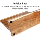 Bamboo Magnetic Knife Storage Cutlery Holder Rack - Wood