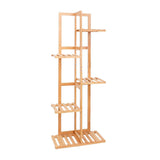Outdoor Garden Vertical Bamboo Plant Stand Shelf Rack - 6 Tier