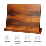 Bamboo Magnetic Knife Storage Cutlery Holder Rack - Wood