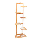 Outdoor Garden Vertical Bamboo Plant Stand Shelf Rack - 6 Tier