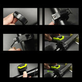 Rechargeable LED Bike Cycling Front Lamp Horn