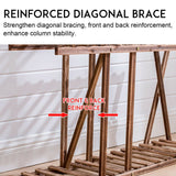 Wooden Plant Stand Garden Planter Flower Pots Stand Shelf Indoor Outdoor â™?