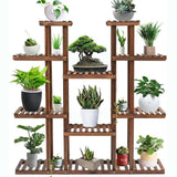 Higher Widen 115cm Height Wood Plant Stand Shelf Bonsai Artworks Exhibition Rack