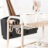 Aluminium Alloy Drainer Dish Rack Plate Organiser - 2 Tiers