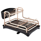 Aluminium Alloy Drainer Dish Rack Plate Organiser - 2 Tiers